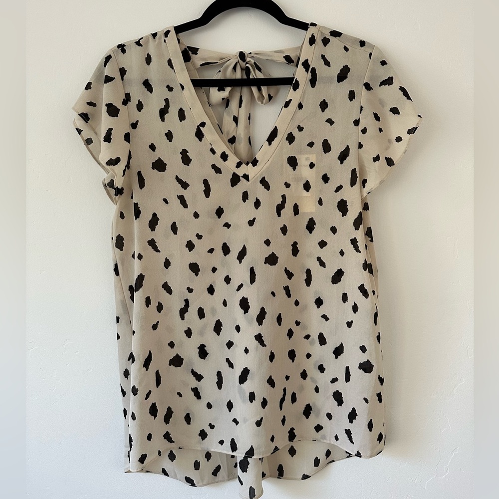 NWT Everleigh - Dalmatian Blouse - Size XS